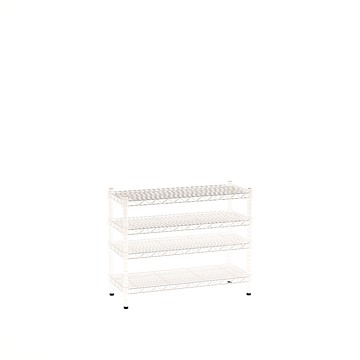 【客尊屋】粗管/小資型 35X60X60Hcm 白騎士四層架