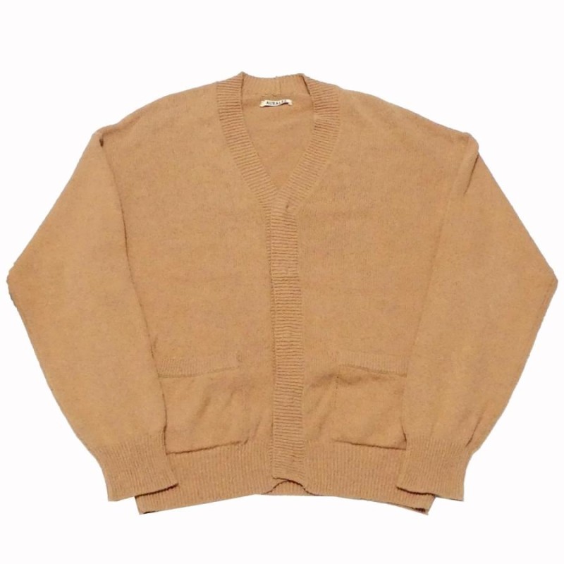 値下げ】AURALEE 19SS Corkscrew Yarn Knit Cardigan ニット