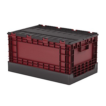 創意達人x樹德栗林掀蓋摺疊物流箱2入組