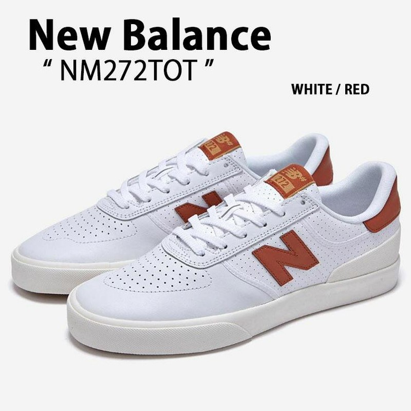 New Balance ニューバランス スニーカー 272 NM272TOT WHITE RED シューズ ホワイト レッド スエードシューズ メンズ  レディース | LINEブランドカタログ