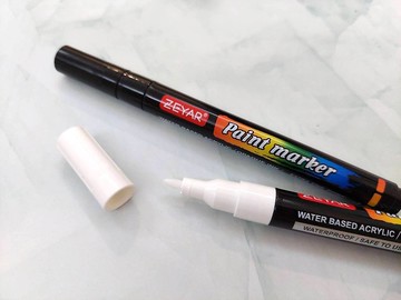 ZEYAR 壓克力顏料筆_防水細頭