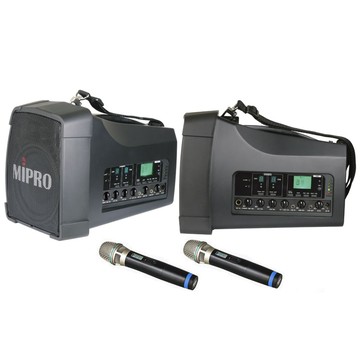 MIPRO 肩掛式無線喊話器是當今市面最袖珍功能最齊全 聲音最宏亮清晰的創新機種 各種活動的解說