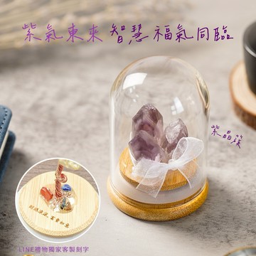 [快速出貨]【GOODTIME】  紫水晶開運招財水晶簇mini  水晶擺飾 小禮物 淨化能量 辦公室小物 免費刻字 摩羯座 水瓶座 情人節禮物