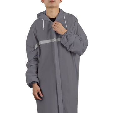 SHANG SHUO 一件式PVC防護雨衣  北極冰灰  L