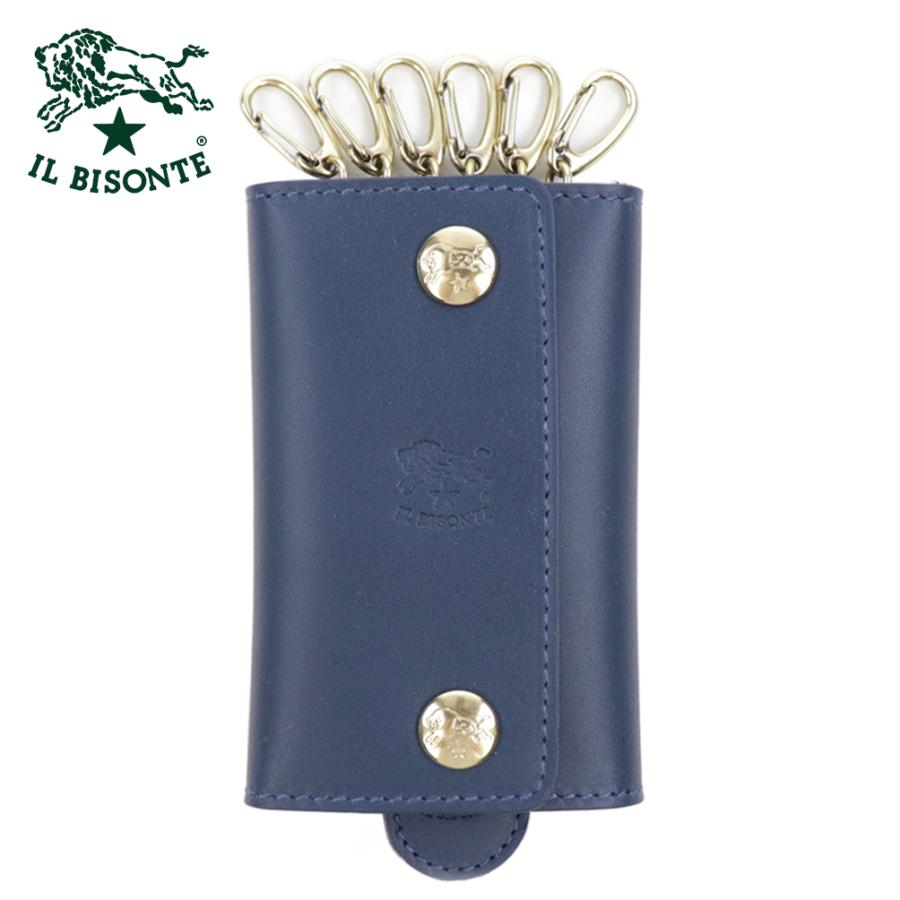 イルビゾンテ キーケース キーリング 6連 SKH045 PG0001 GY166B IL BISONTE イルビゾンテ キーケース 6連 キーリング付き