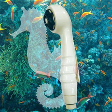 【Motely魔特萊】海馬造型洗屁屁花灑 一指靈按壓止水百變蓮蓬頭(1入)