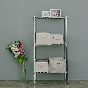dayneeds 輕型 60x30x120cm 三層電鍍(鎖管)鐵架 波浪架/收納架/置物架