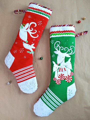 布製可愛聖誕襪