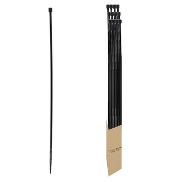 POLYWELL 自瑣式束線帶 PW15-T65-0076  黑色  100條