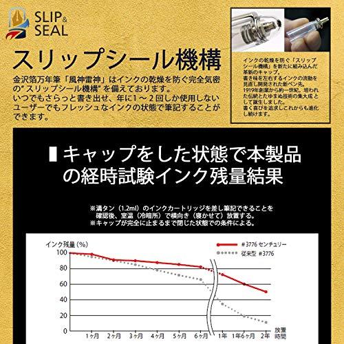 プラチナ万年筆 万年筆センチュリー金沢箔 風神雷神 細字 PNB-35000H#3-2