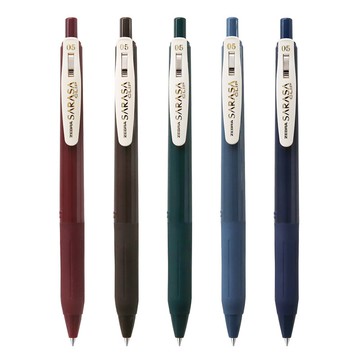 斑馬ZEBRA復古色JJ15學生按動中性筆彩色水筆順滑手帳書寫簽字筆