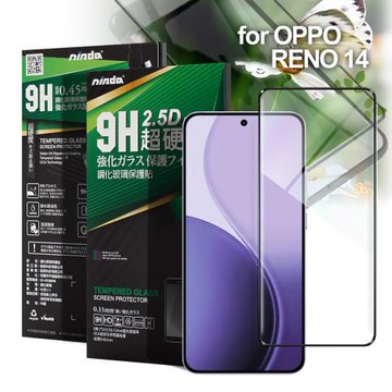 NISDA for OPPO RENO 14 完美滿版玻璃保護貼-黑