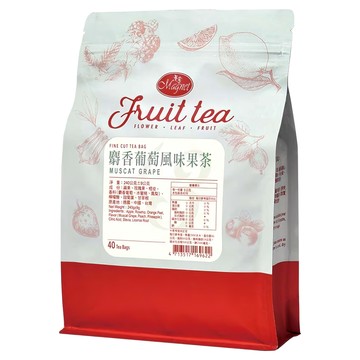 Magnet 曼寧 麝香葡萄果茶 嚴選天然水果 無咖啡因 隨時享受健康美味  6g  40包  1袋