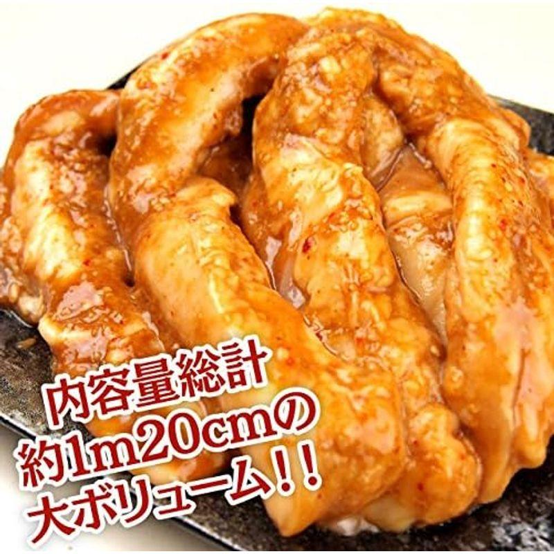 ロングカット国産牛小腸肉厚プリ旨 味噌漬ホルモン500g 約2-3人前（焼き肉 BBQ バーベキュー 国産 牛小腸 ホルモン焼き まるちょう