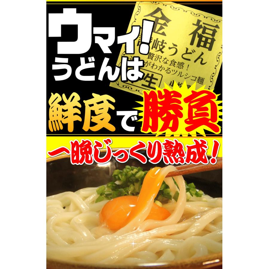 送料無料 うどん 金福完熟 讃岐うどん ！1人前食べ切り個包装タイプ！5食セット ネコポス お試し 讃岐 送料無 激安 さぬきうどん