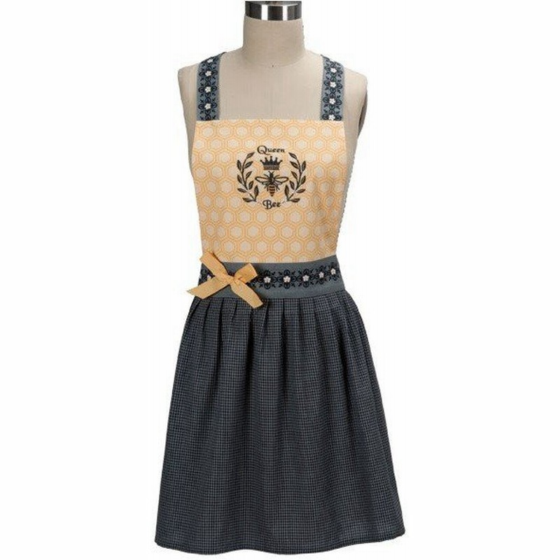 人気のかわいいエプロン おしゃれ エプロン クイーン ビー Queen Bee アメリカ ケイディーデザイン社製 通販 Lineポイント最大0 5 Get Lineショッピング