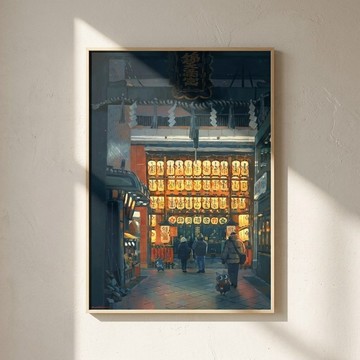 Nuomi 諾米 | 錦天滿宮-日本街景插畫