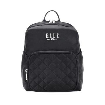 【ELLE Active】生活印記系列-後背包-小-黑色