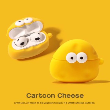 適用airpodspro保護套airpods3蘋果耳機保護殼airpod2二代創意藍牙耳機套3三代盒ipod四pro硅膠4軟殼奶酪