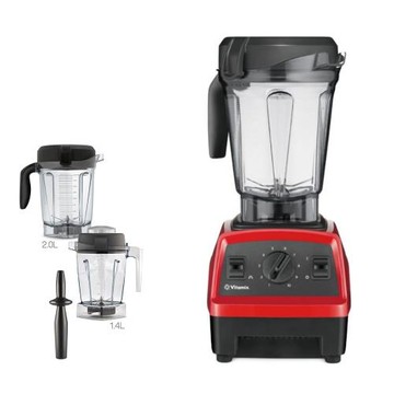送7-11商品卡1200元★美國Vitamix全食物調理機探索者+1.4公升雙杯組紅色果汁機E320-R