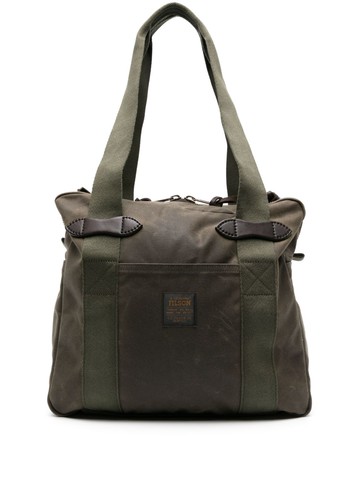 Filson - Cloth logo-patch tote bag - men - Cotton/Nylon - One Size - Green