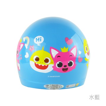 【正版聯名】碰碰狐正版聯名童帽 K856PF-2(小童)半罩  水藍