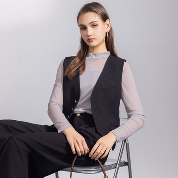 【MEDUSA】俐落金釦西裝背心外套(M-XL) | 女西裝背心 正裝外搭