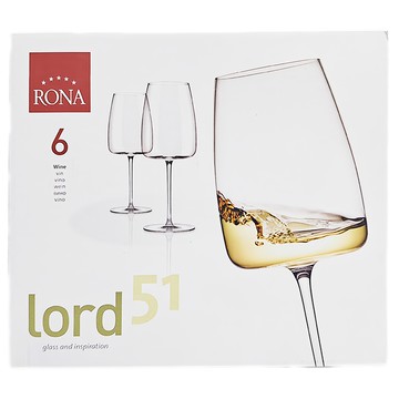 RONA Lord 尊爵系列 紅酒杯 (Set 6) 水晶玻璃  510ml  1盒