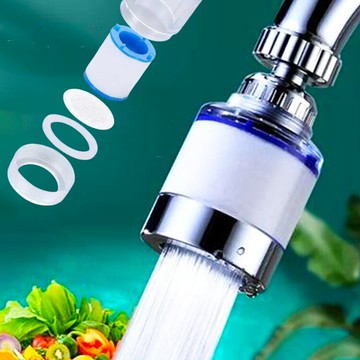 龍頭淨水器中款送配件組軟管 水龍頭起泡濾芯 過濾器 增壓省水器  濾水器 節水器
