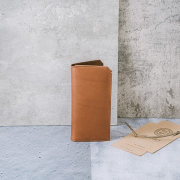 真皮簡約型男長夾 X0062 棕