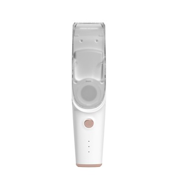 KIDMORY 不鏽鋼+陶瓷刀頭-兒童智能理髮器(吸/剪合一)-典雅白(KM-236-WT)