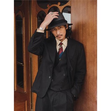 SOARIN復古英倫風棉麻西裝外套男夏季薄款商務休閑修身正裝單西服