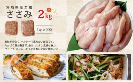 鶏肉 むね ささみ 手羽元 小分け 冷凍 各1kg×2 合計6kg 詰め合わせ セット 鶏  鶏肉 若鶏 胸 宮崎県産 国産 あっさり ヘルシー 煮込み  鶏肉 揚げ物 炒め物  鶏肉 料理 調理 普段使い 便利 チキン 鶏むね  鶏肉