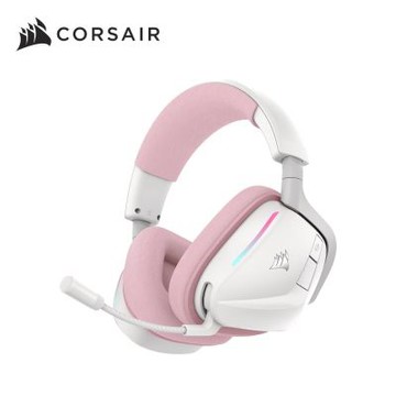 海盜船CORSAIR VOID V2 天行者RGB無線耳機麥克風【粉白】