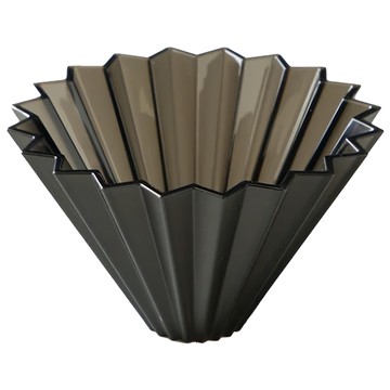 ORIGAMI Coffee 樹脂濾杯 黑色 1-2杯份 日本產  S 120 x 70mm 底穴 25mm  S(120 x 70mm 底穴 25mm)  1個  無容量