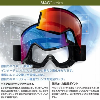 正規品 2023 SMITH スミス ゴーグル Squad MAG カラー: TNF