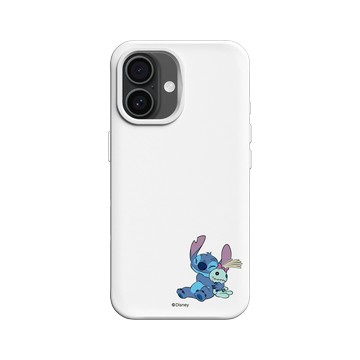 iPhone 16 SolidX 白 - 迪士尼-史迪奇 Disney Stitch - 史迪奇 - 迷你史迪奇與Scrump