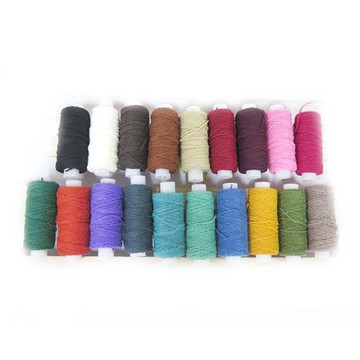 糊塗鞋匠 優質鞋材 N69 台灣製造 日式棉質0.7mm手工蠟線 25碼