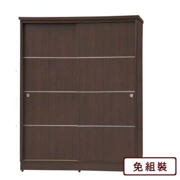 AS-中和4×7尺木心板二拉衣櫥-119.5*59*194cm-兩色可選