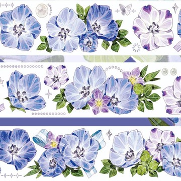 喜林 虹光/貝殼光/和紙 PET 膠帶 10米卷