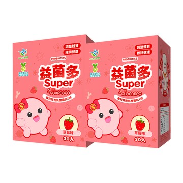 JoyHui 益菌多Super草莓│調整體質益生菌2盒(共60包、全家益生菌+兒童益生菌+BC198 & LCW23益生菌)