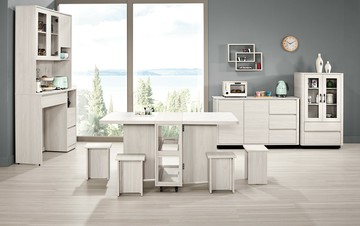 【歐風別館】華爾斯4尺多功能餐櫃【基隆至台中免運費】