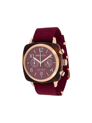 Briston Watches - Clubmaster Classic 40mm - unisex - Acetate/stainless steel/glass - One Size - Red
