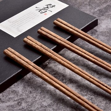 Homely Zakka 天然實木餐具筷子25cm_禮盒20雙組