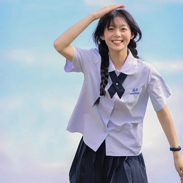 🎇夏季爆款🎇 泰國校服泰式jk制服襯衫初中高中學生運動會畢業班服套裝學院風夏