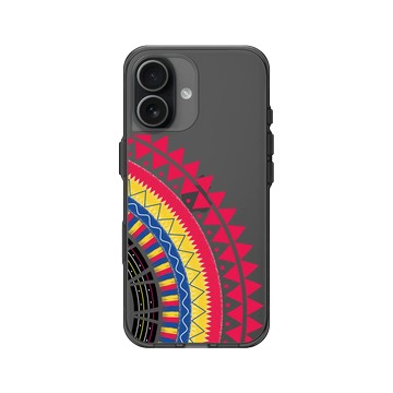 iPhone 17 Clear (相機按鈕) 酷墨灰 - 花生騷 WasangShow - 虹彩布裙