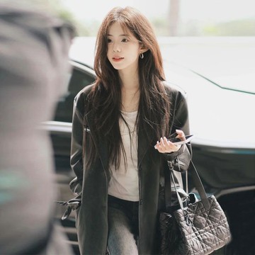 皮衣外套 外套女 皮夾克 皮衣 中長版外套 高檔 複古 寬鬆 百搭 機車外套 派克服