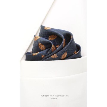 金羽！六月男人 手工制西服胸口袋巾男士西裝小方巾 禮盒裝