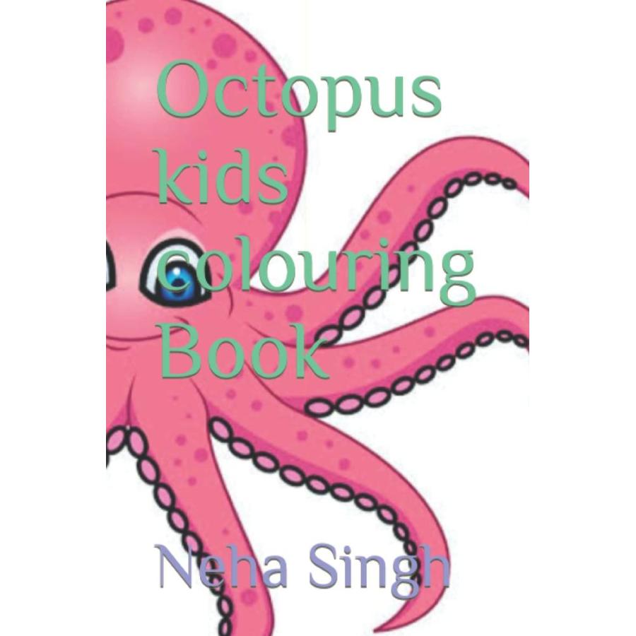 Octopus kids colouring Book