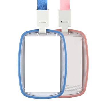 其他事務用品 嚴選 簡約弧形 雙面極透明壓克力證件套/票卡套/卡夾 直款